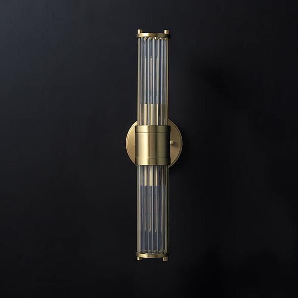 Celeste Brass Cylinder Wall Light – Mid Century Modern Sconce