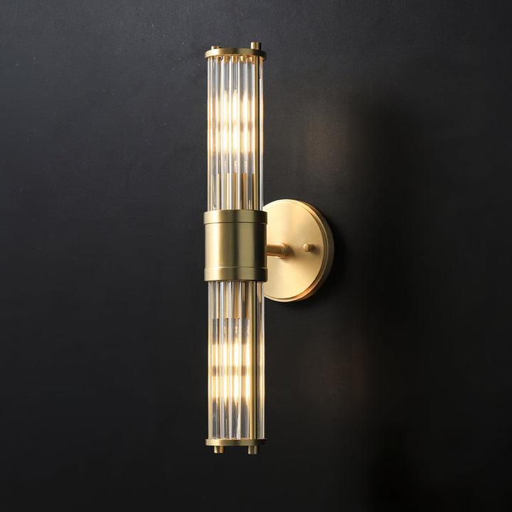 Celeste Brass Cylinder Wall Light – Mid Century Modern Sconce