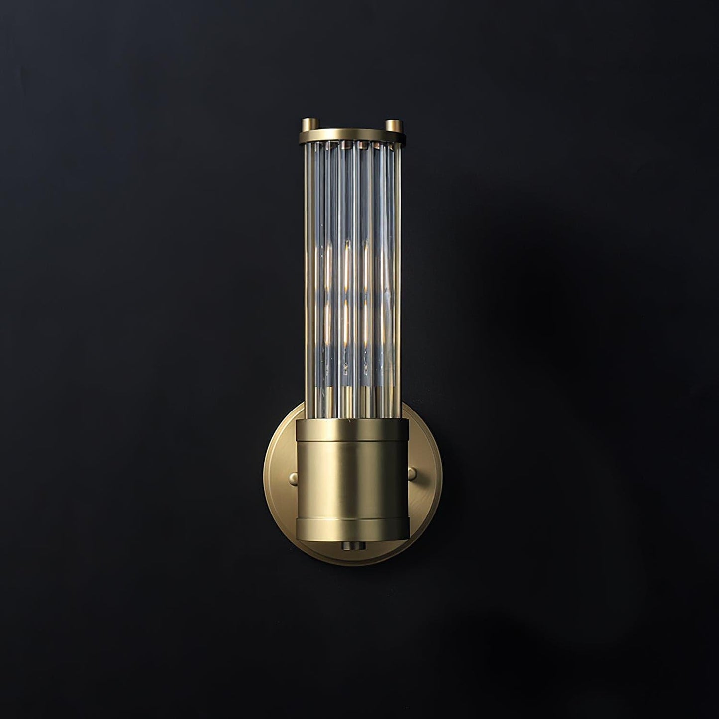 Celeste Brass Cylinder Wall Light – Mid Century Modern Sconce