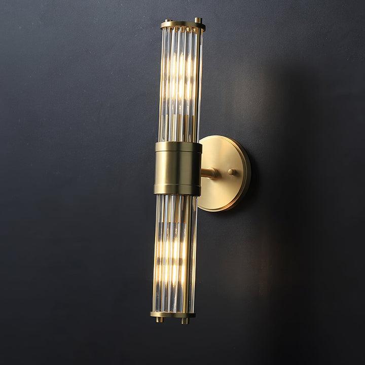 Celeste Brass Cylinder Wall Light – Mid Century Modern Sconce