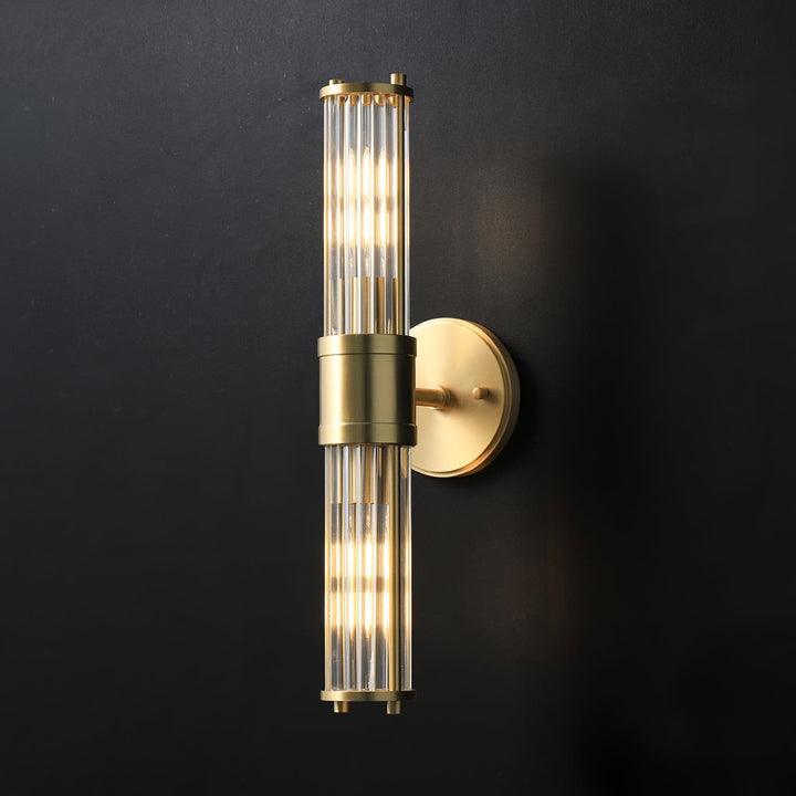 Celeste Brass Cylinder Wall Light – Mid Century Modern Sconce