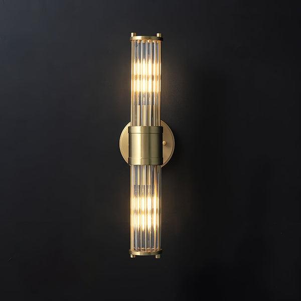 Celeste Brass Cylinder Wall Light – Mid Century Modern Sconce