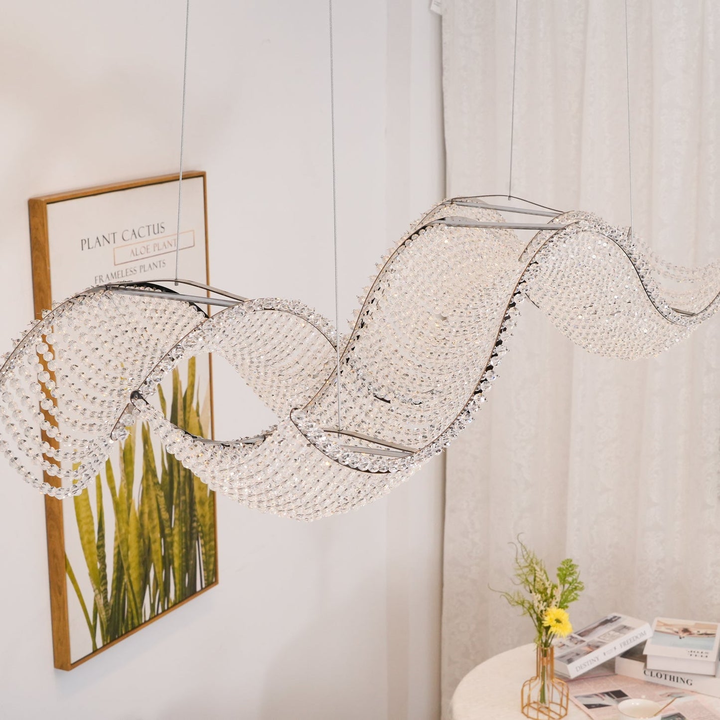 Alon Crystal Chandelier Luxury LED Pendant Light
