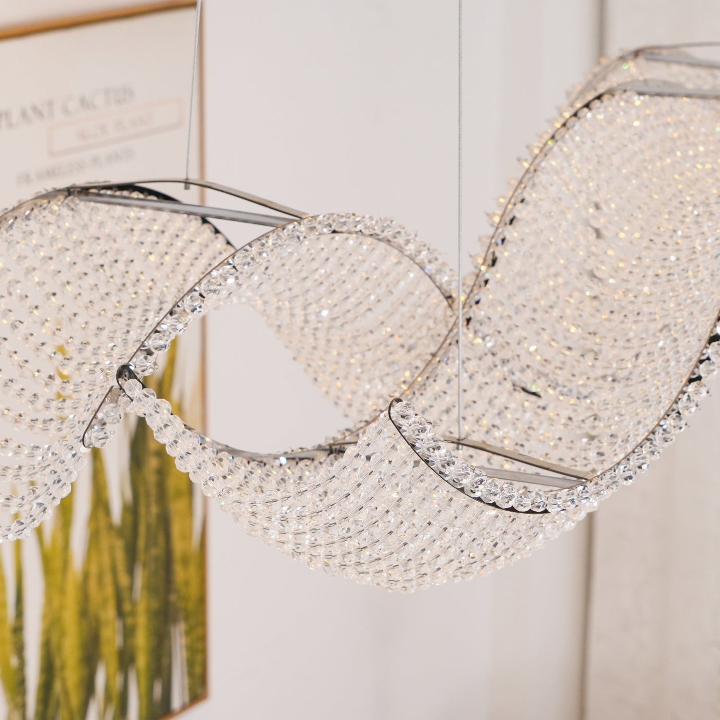 Alon Crystal Chandelier Luxury LED Pendant Light
