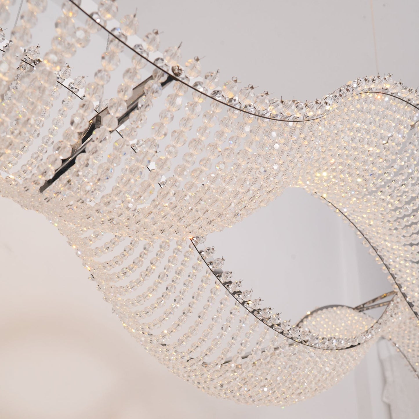 Alon Crystal Chandelier Luxury LED Pendant Light