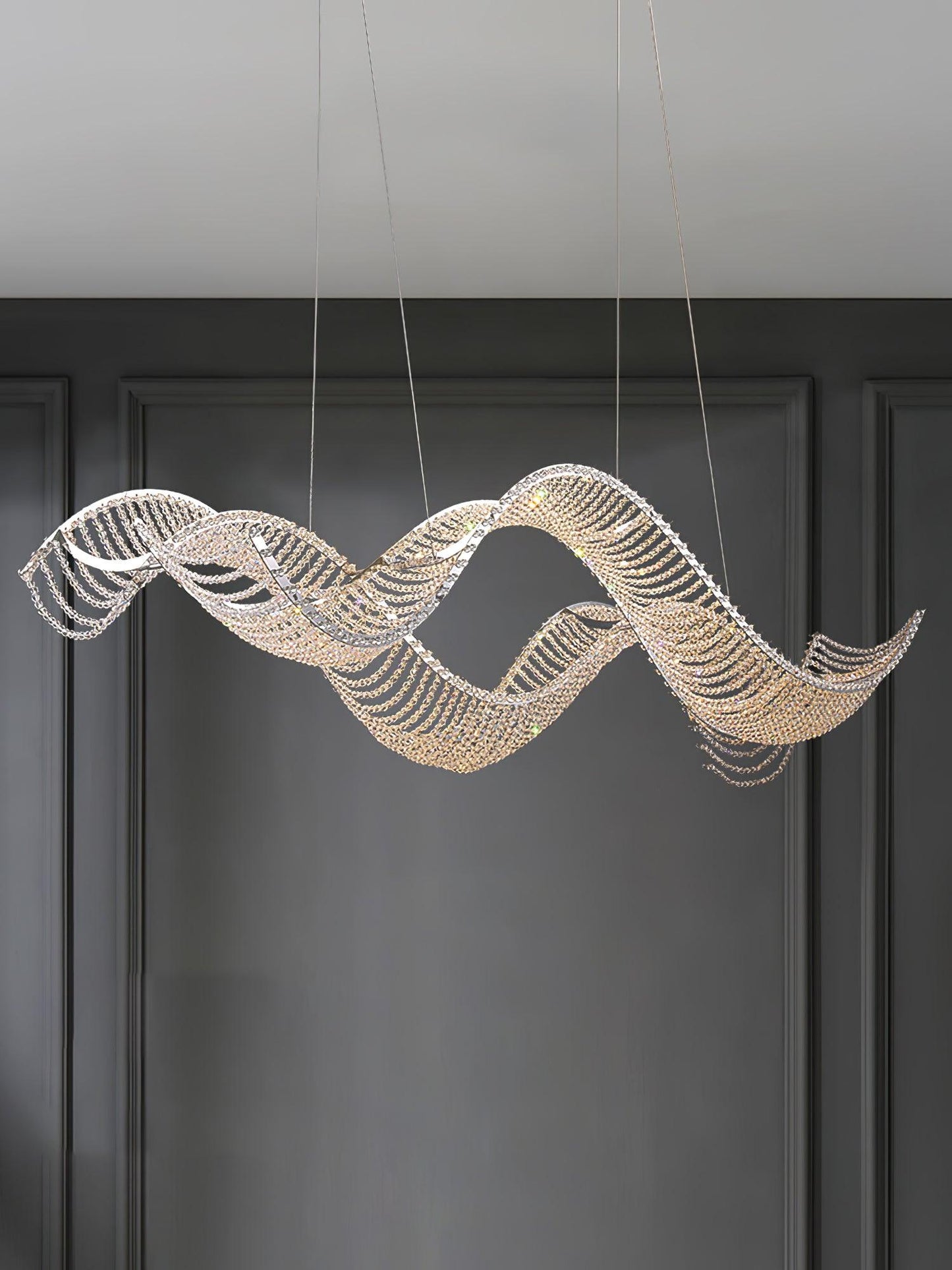 Alon Crystal Chandelier Luxury LED Pendant Light