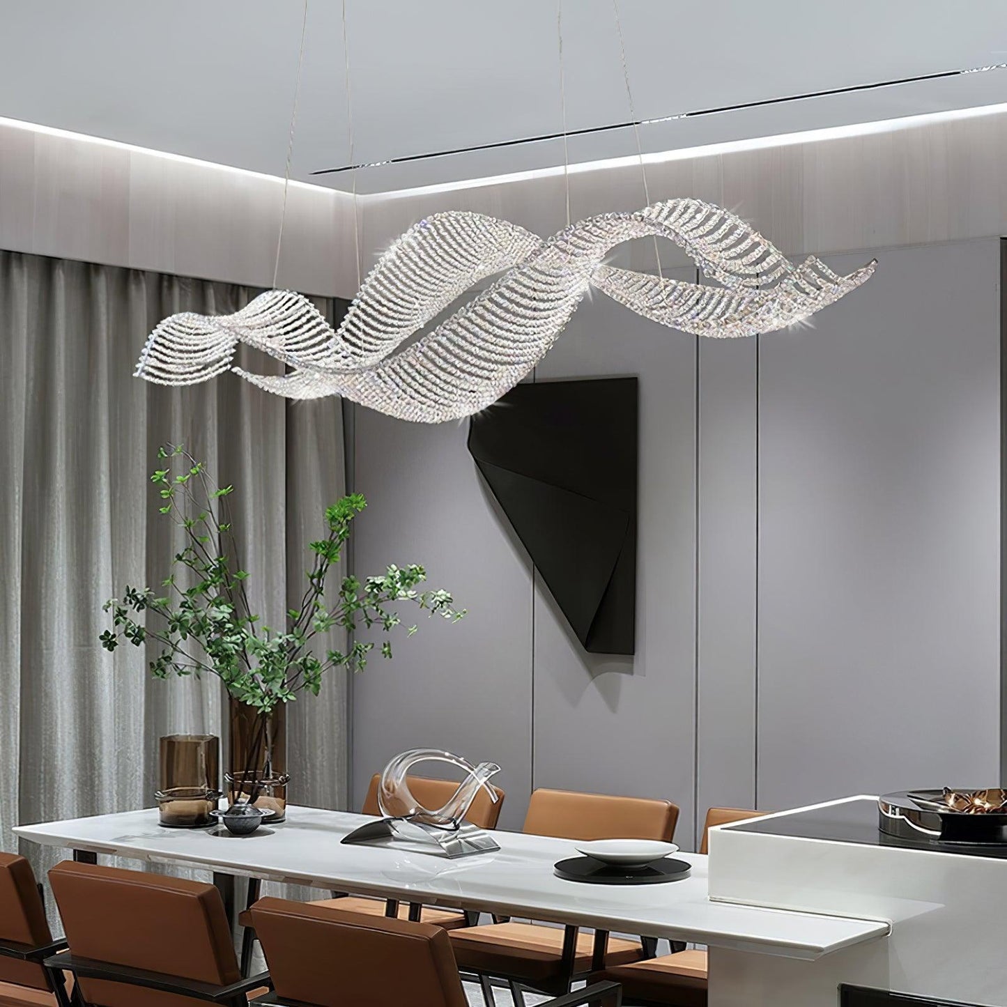 Alon Crystal Chandelier Luxury LED Pendant Light