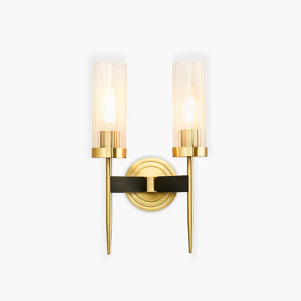 Vakkerlight Alouette Brass Wall Sconce with Dual Head Option