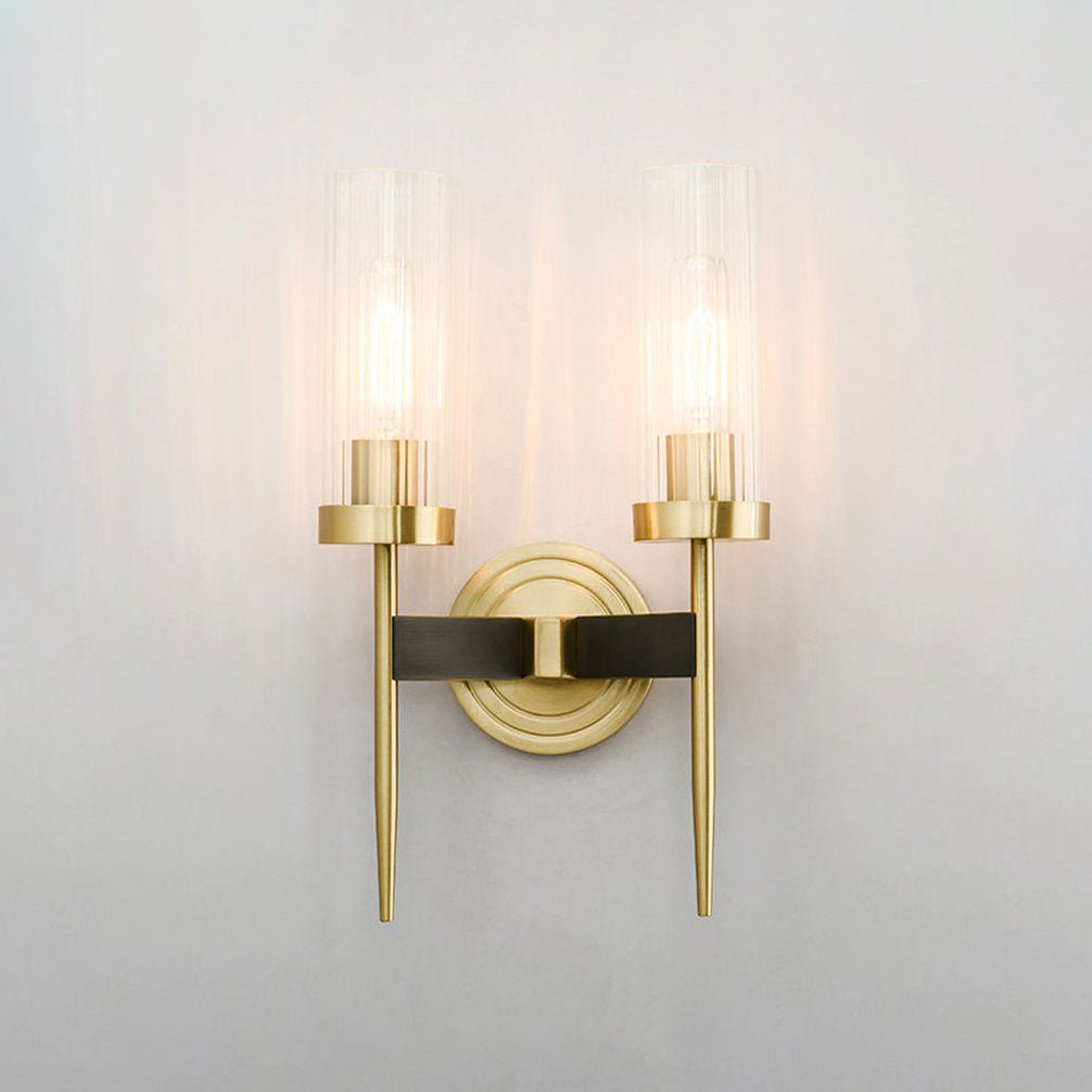 Vakkerlight Alouette Brass Wall Sconce with Dual Head Option
