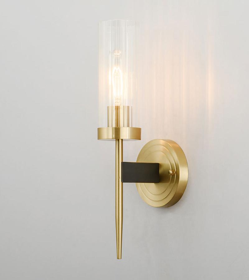 Vakkerlight Alouette Brass Wall Sconce with Dual Head Option