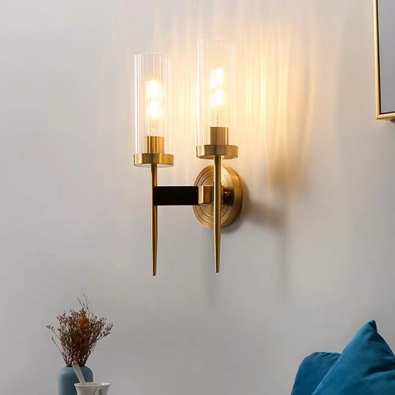 Vakkerlight Alouette Brass Wall Sconce with Dual Head Option