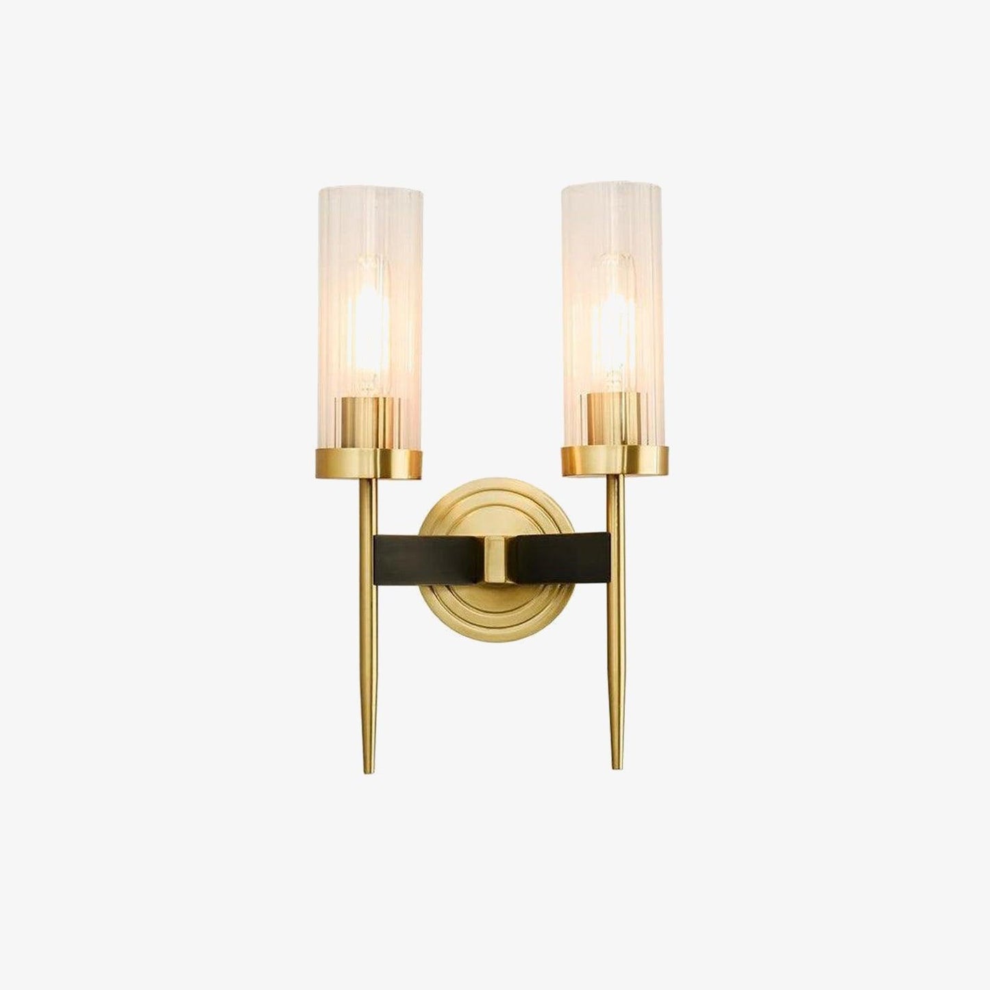 Vakkerlight Alouette Brass Wall Sconce with Dual Head Option