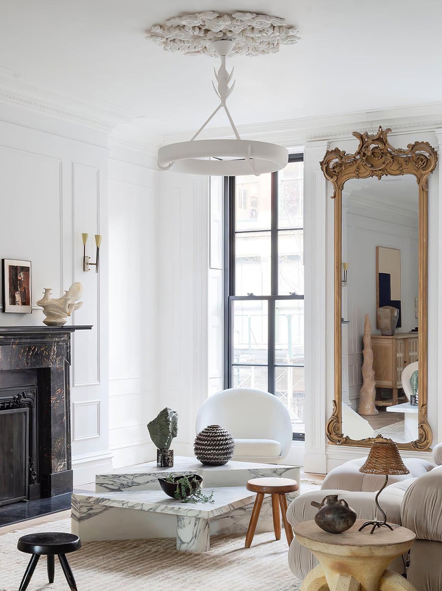 Tinsley Plaster Chandelier - YIOSI