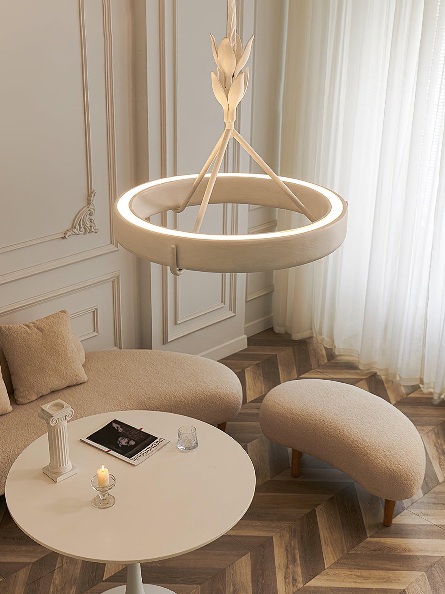 Tinsley Plaster Chandelier - YIOSI
