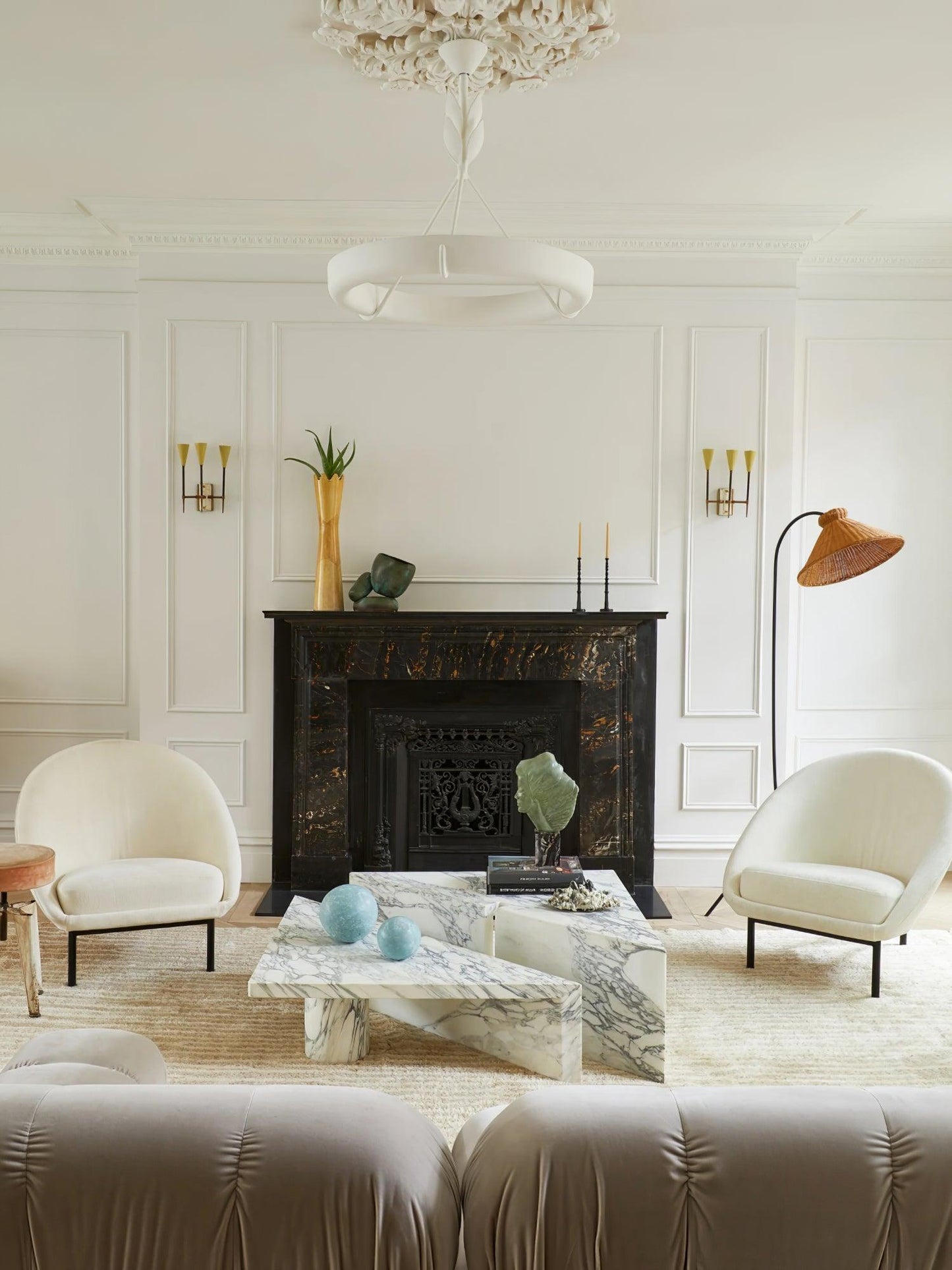Tinsley Plaster Chandelier - YIOSI