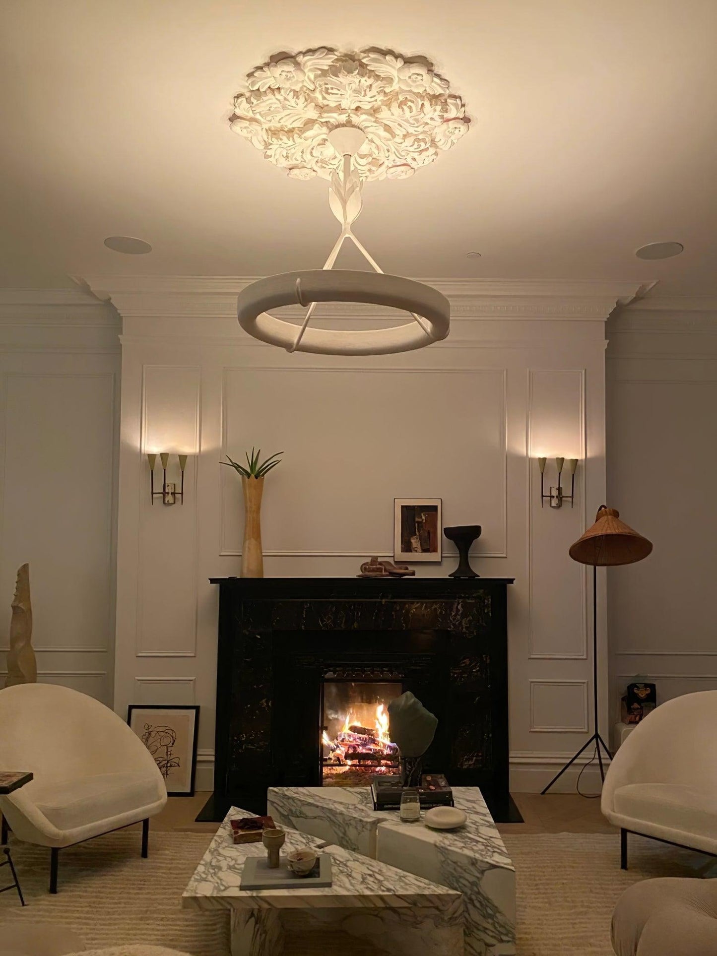 Tinsley Plaster Chandelier - YIOSI