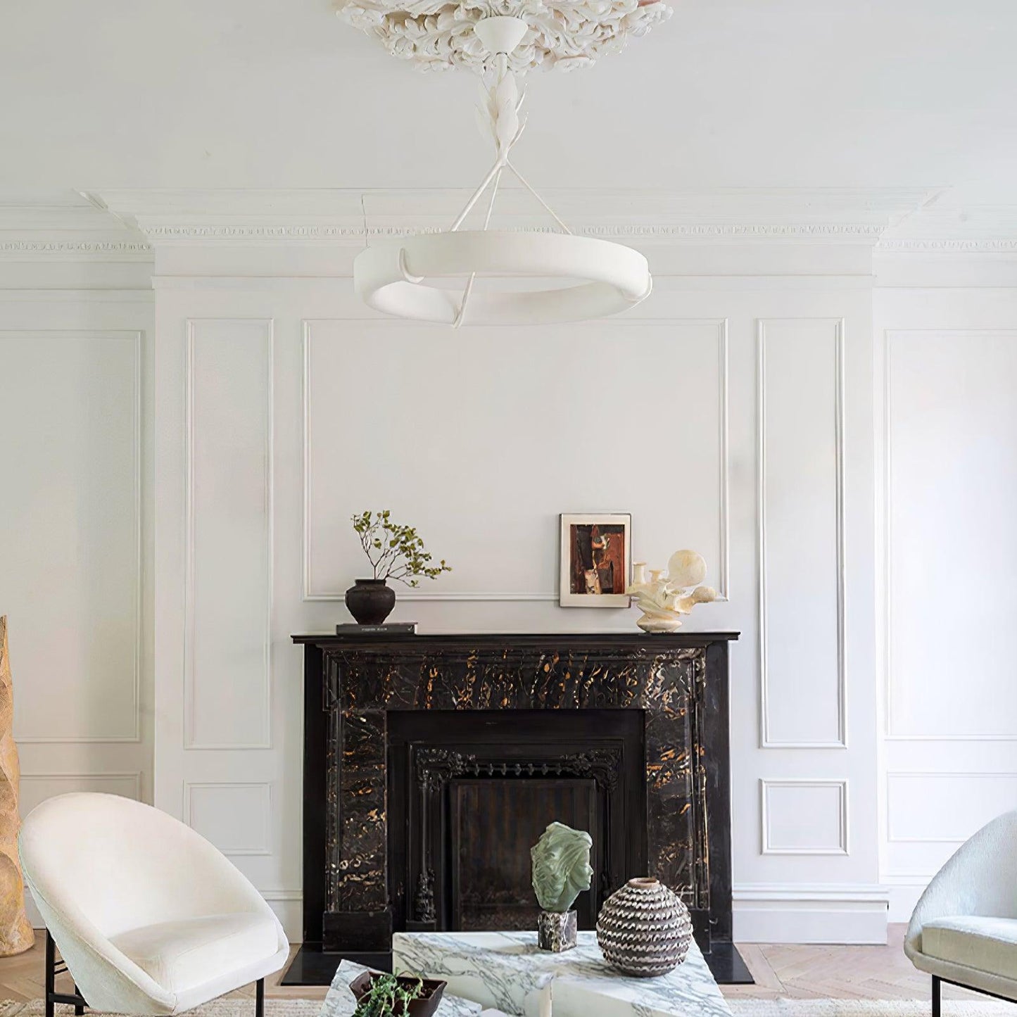 Tinsley Plaster Chandelier - YIOSI