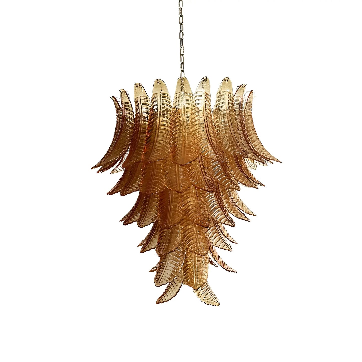 Amber Leaf Cascade Chandelier - YIOSI