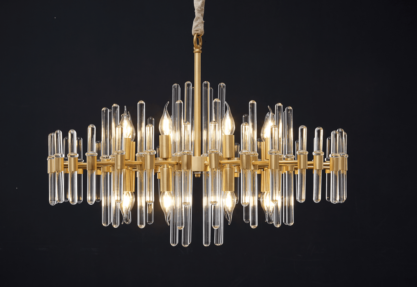 Vintage Antique Brass Chandelier - YIOSI