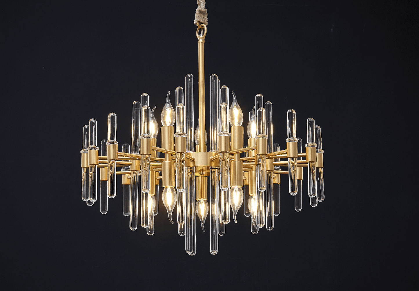Vintage Antique Brass Chandelier - YIOSI
