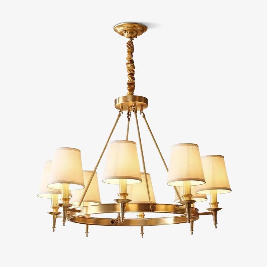 Antique Brass Chandelier - YIOSI