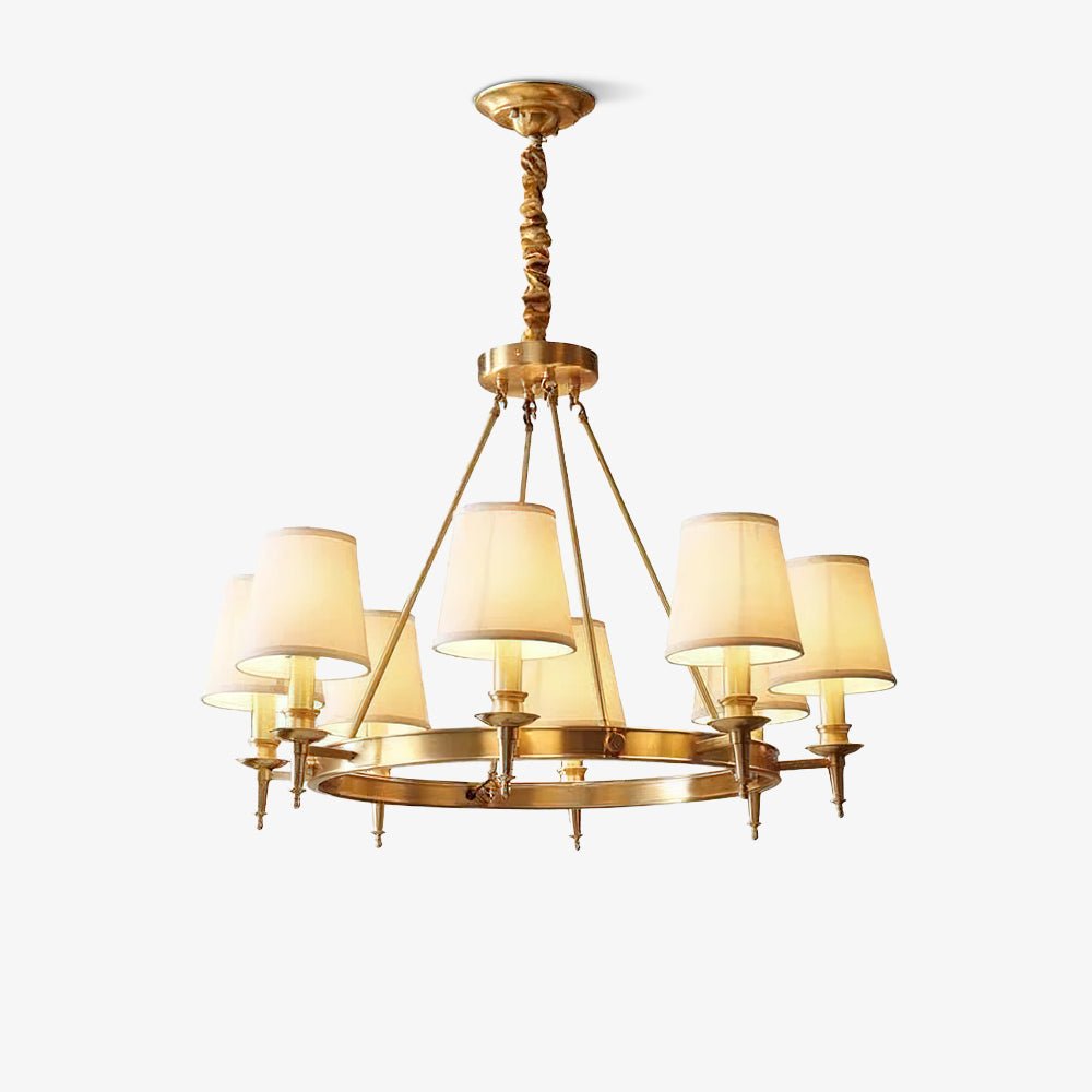 Antique Brass Chandelier - YIOSI
