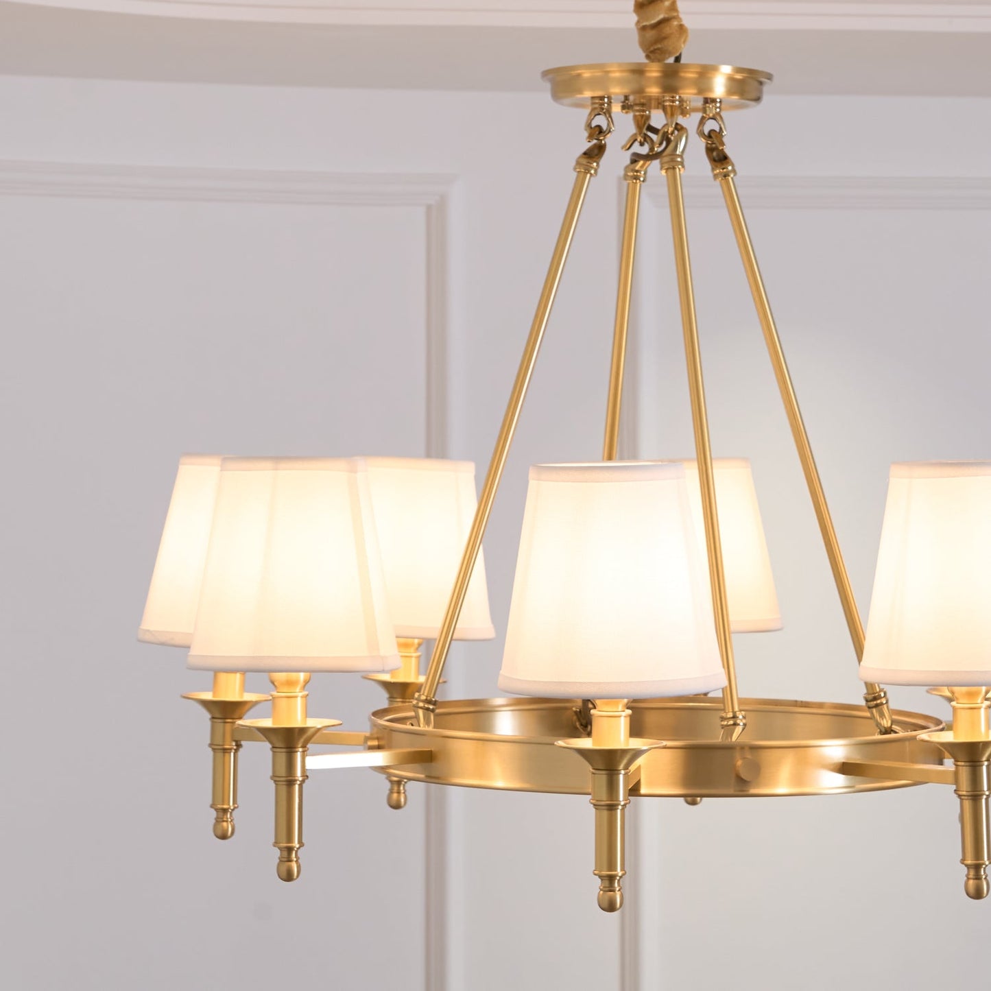Antique Brass Chandelier - YIOSI