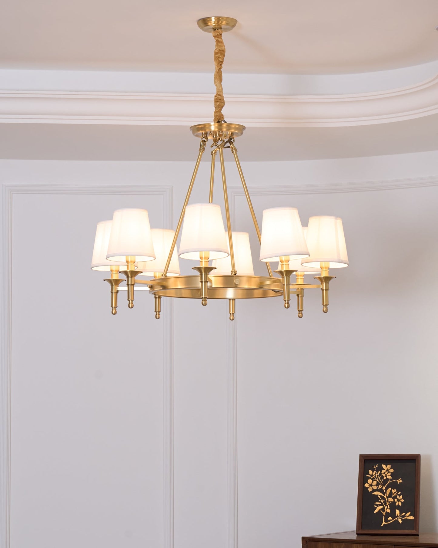 Antique Brass Chandelier - YIOSI