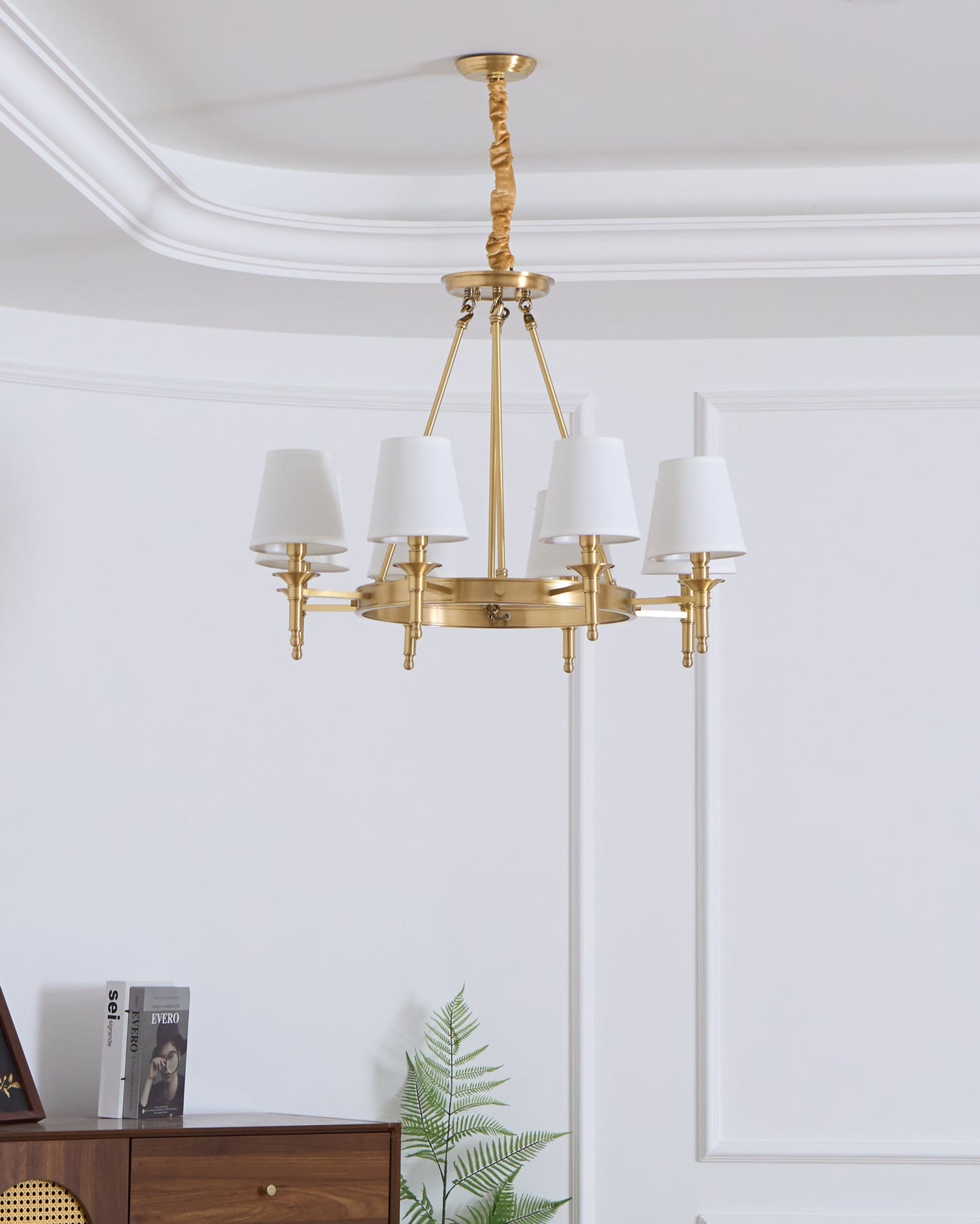 Antique Brass Chandelier - YIOSI