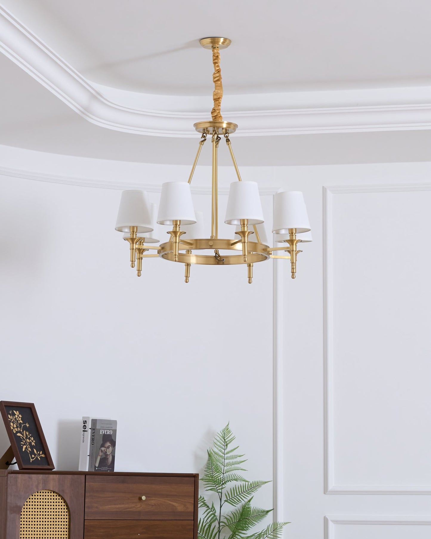 Antique Brass Chandelier - YIOSI