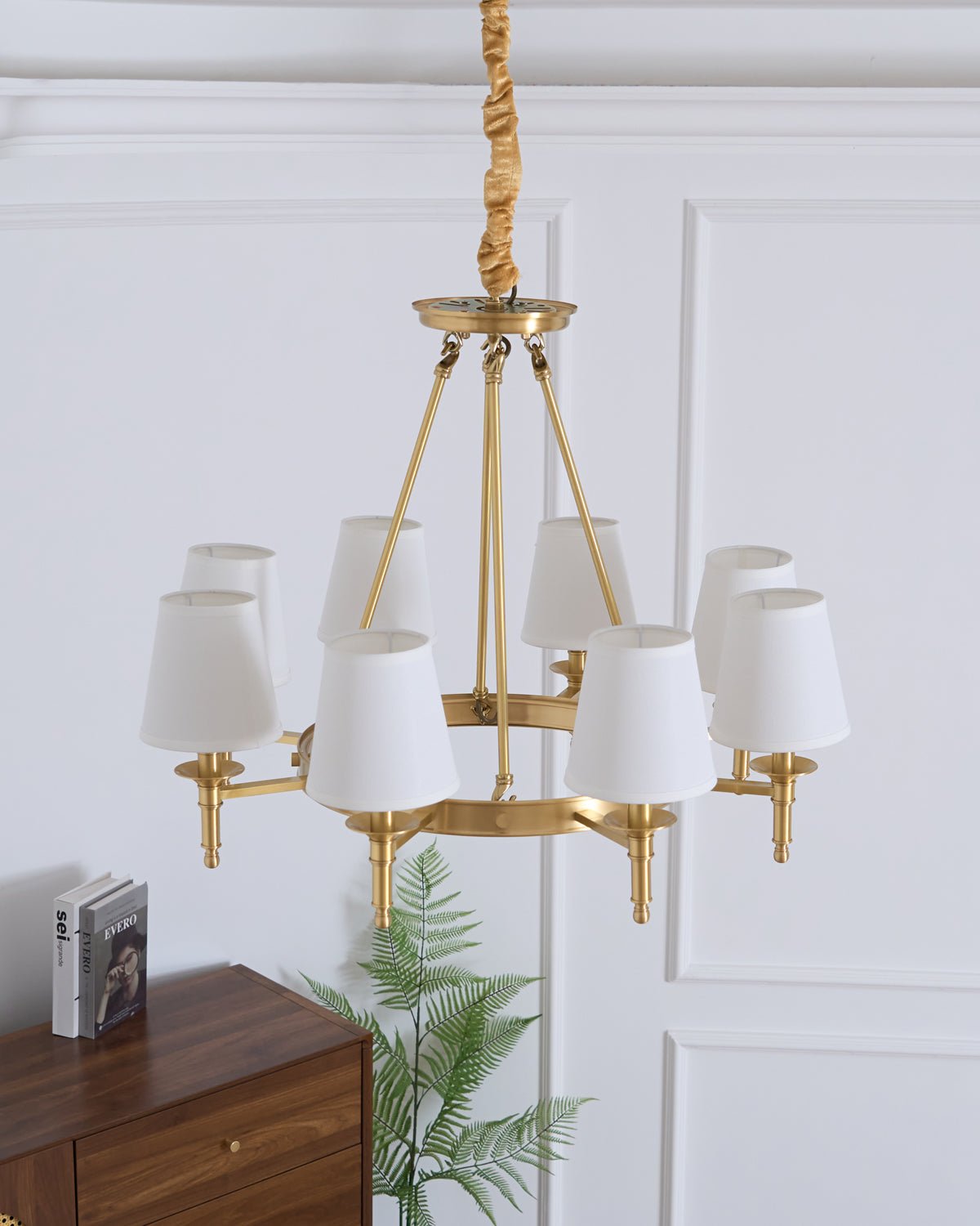 Antique Brass Chandelier - YIOSI