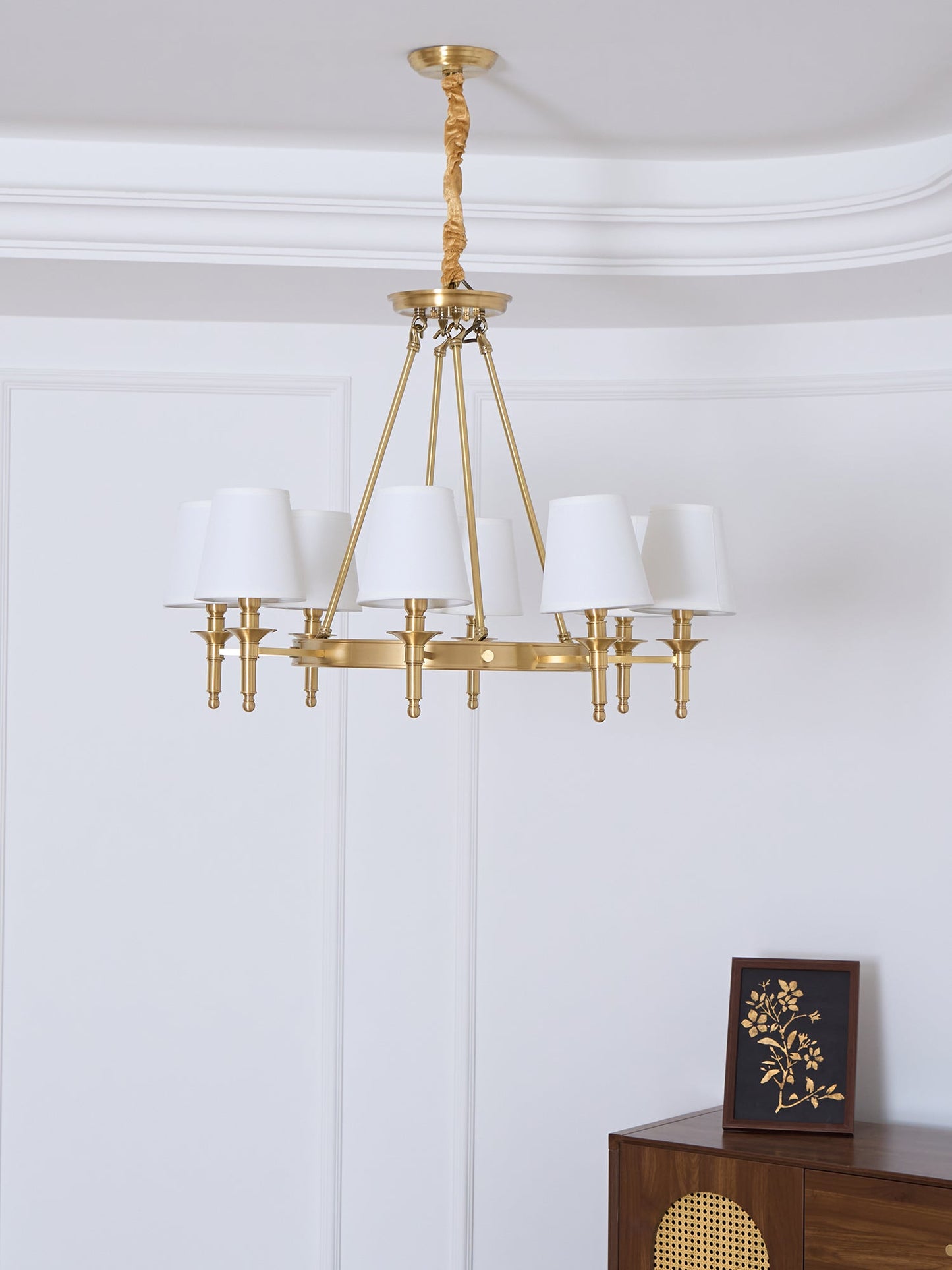 Antique Brass Chandelier - YIOSI
