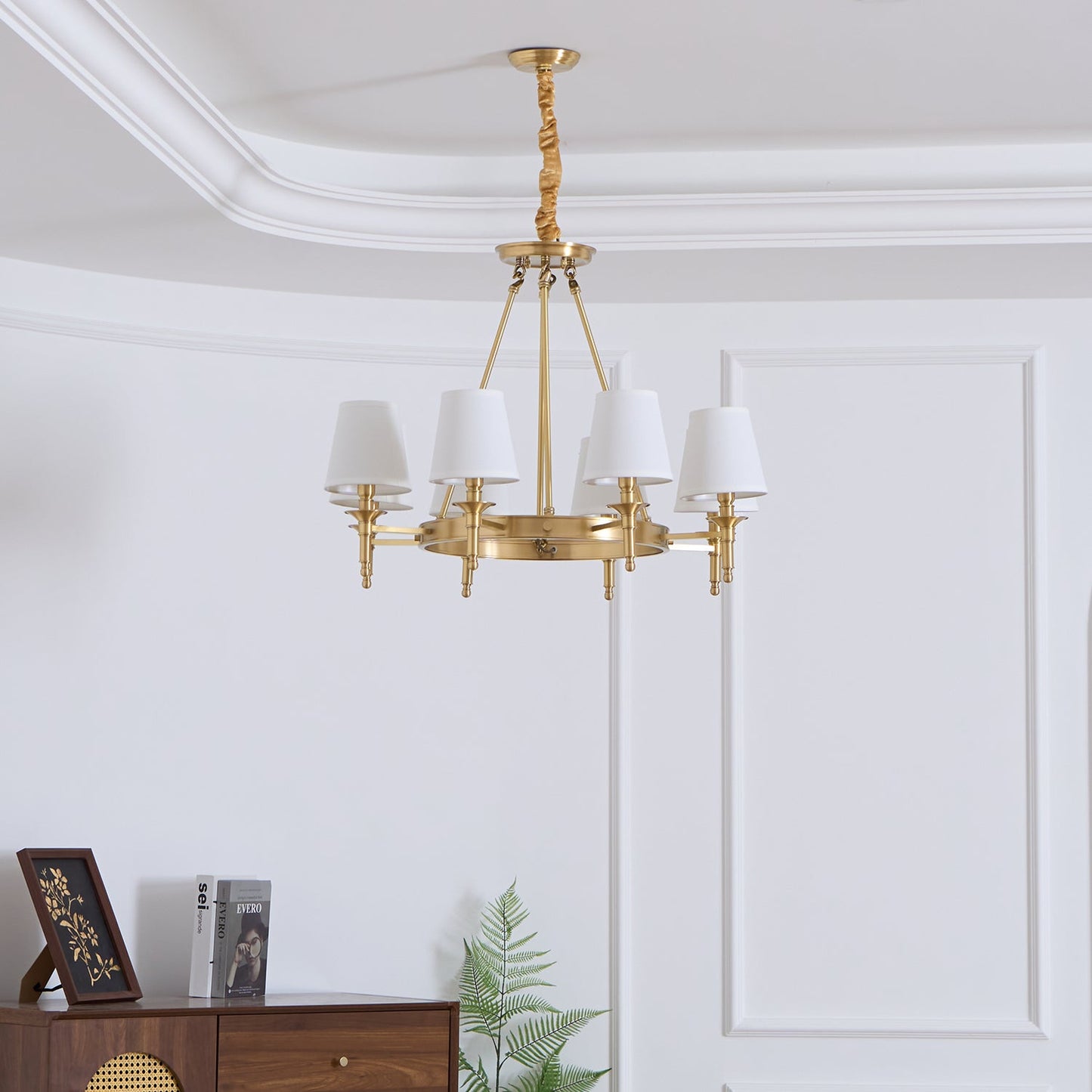 Antique Brass Chandelier - YIOSI