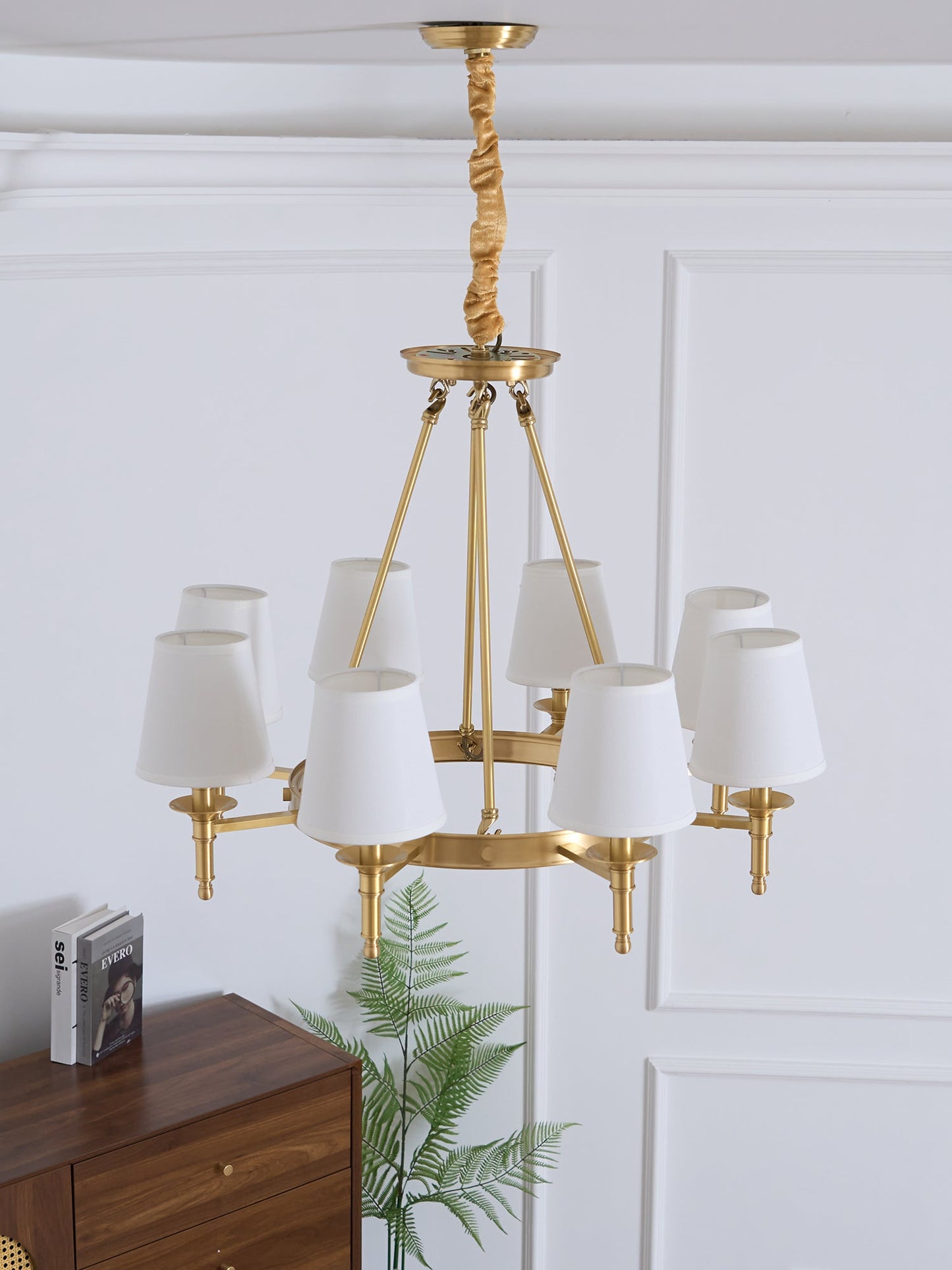 Antique Brass Chandelier - YIOSI