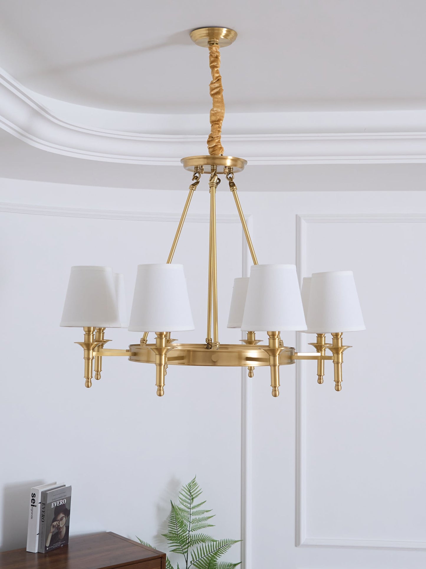 Antique Brass Chandelier - YIOSI