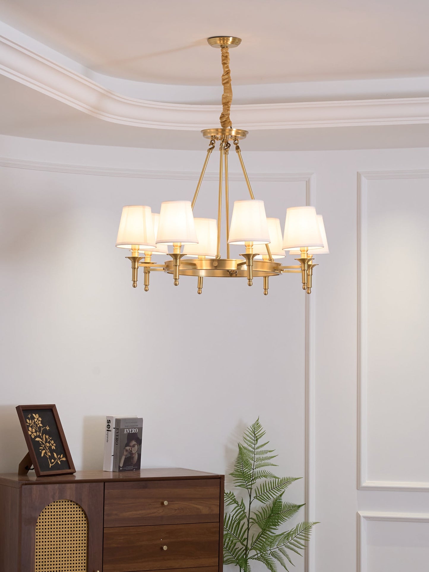Antique Brass Chandelier - YIOSI