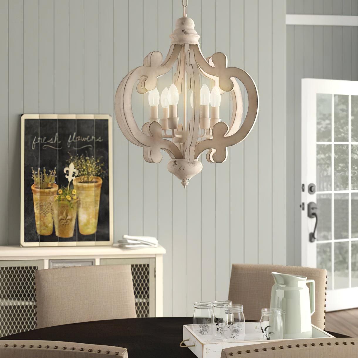 Antique White Style Chandelier - YIOSI