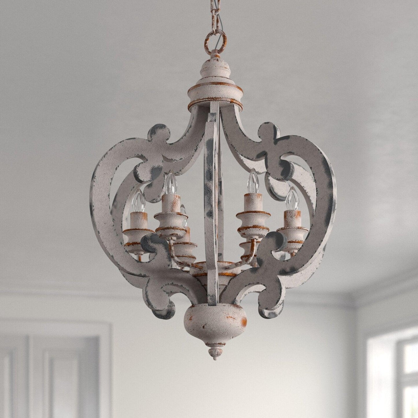 Antique White Style Chandelier - YIOSI