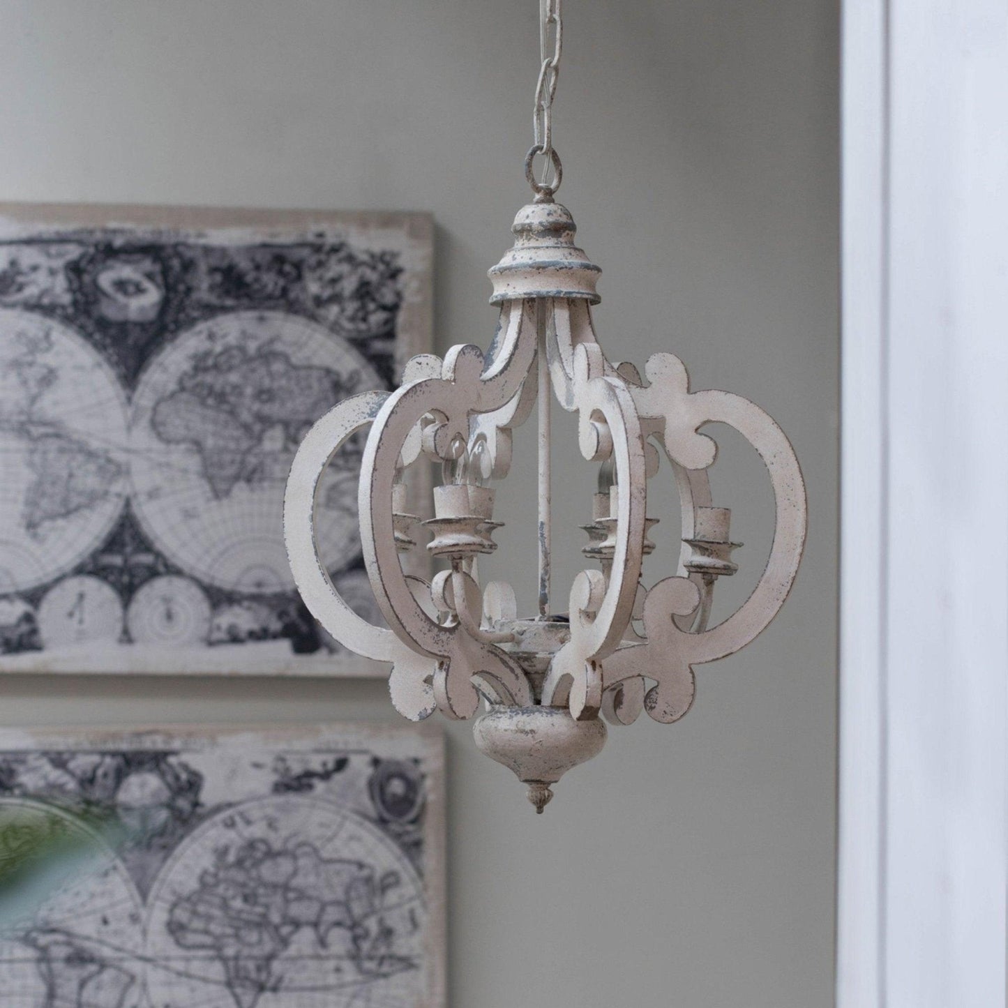 Antique White Style Chandelier - YIOSI