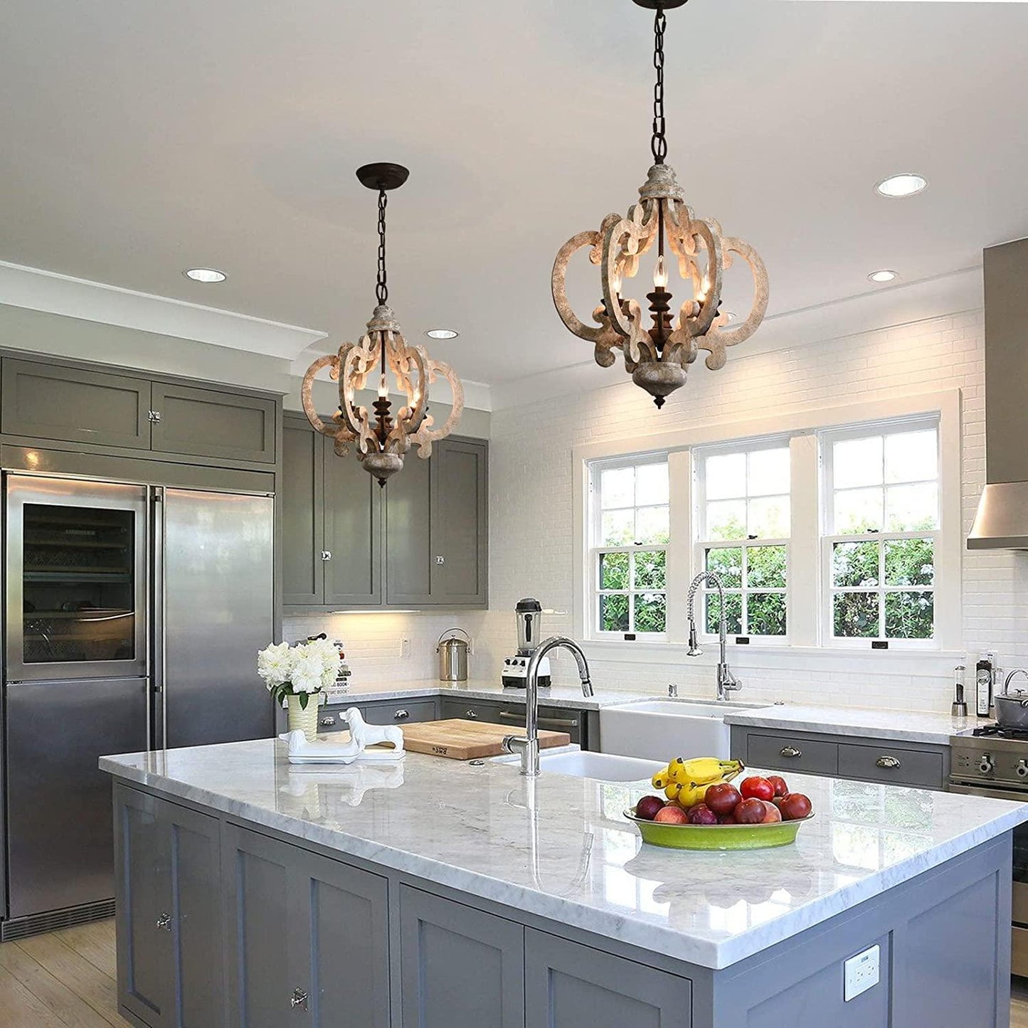 Antique White Style Chandelier - YIOSI