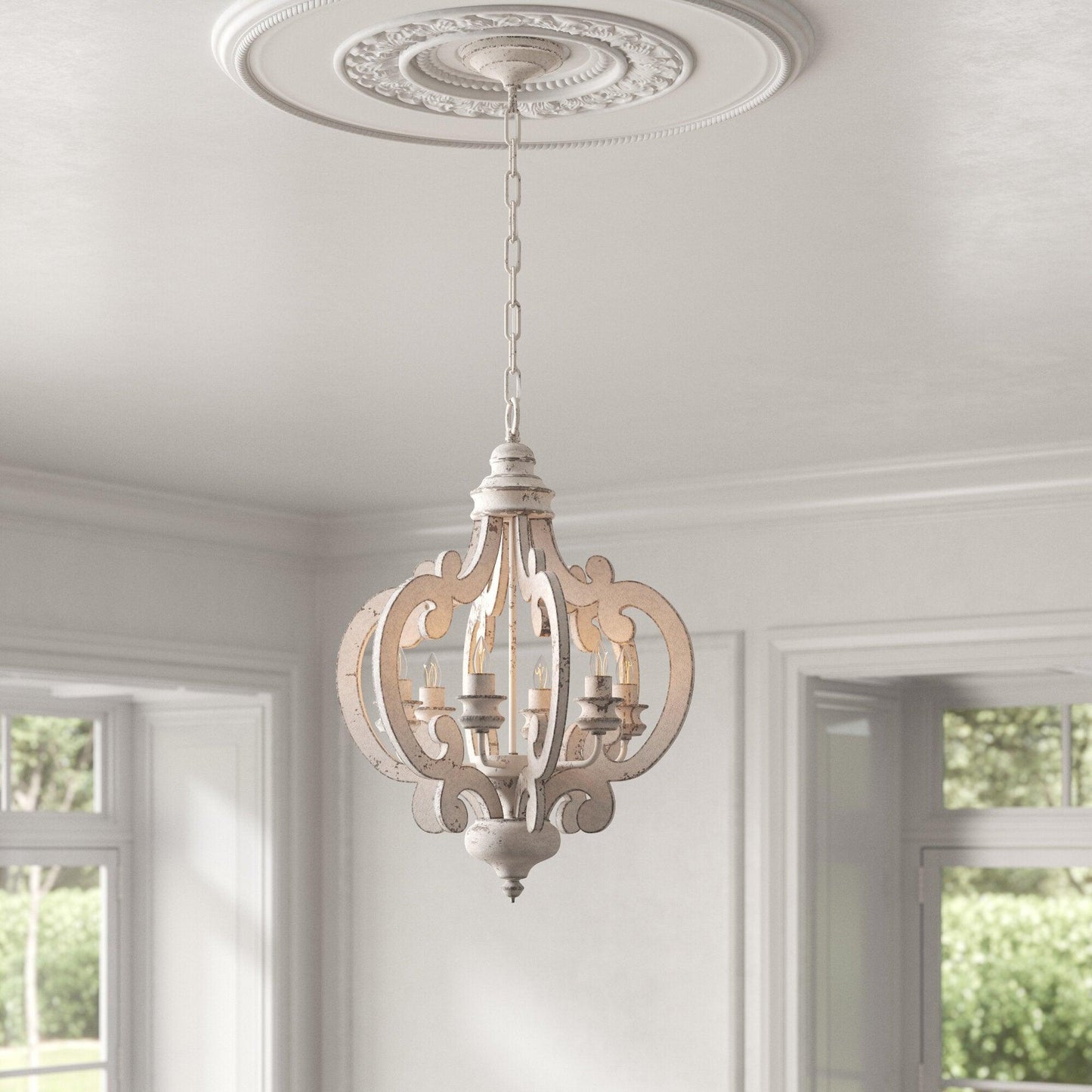 Antique White Style Chandelier - YIOSI