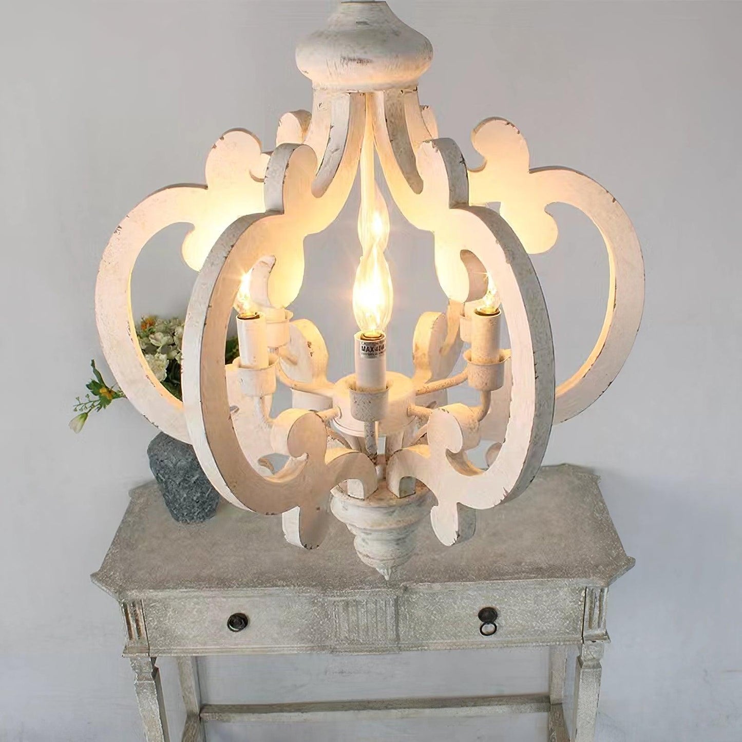 Antique White Style Chandelier - YIOSI