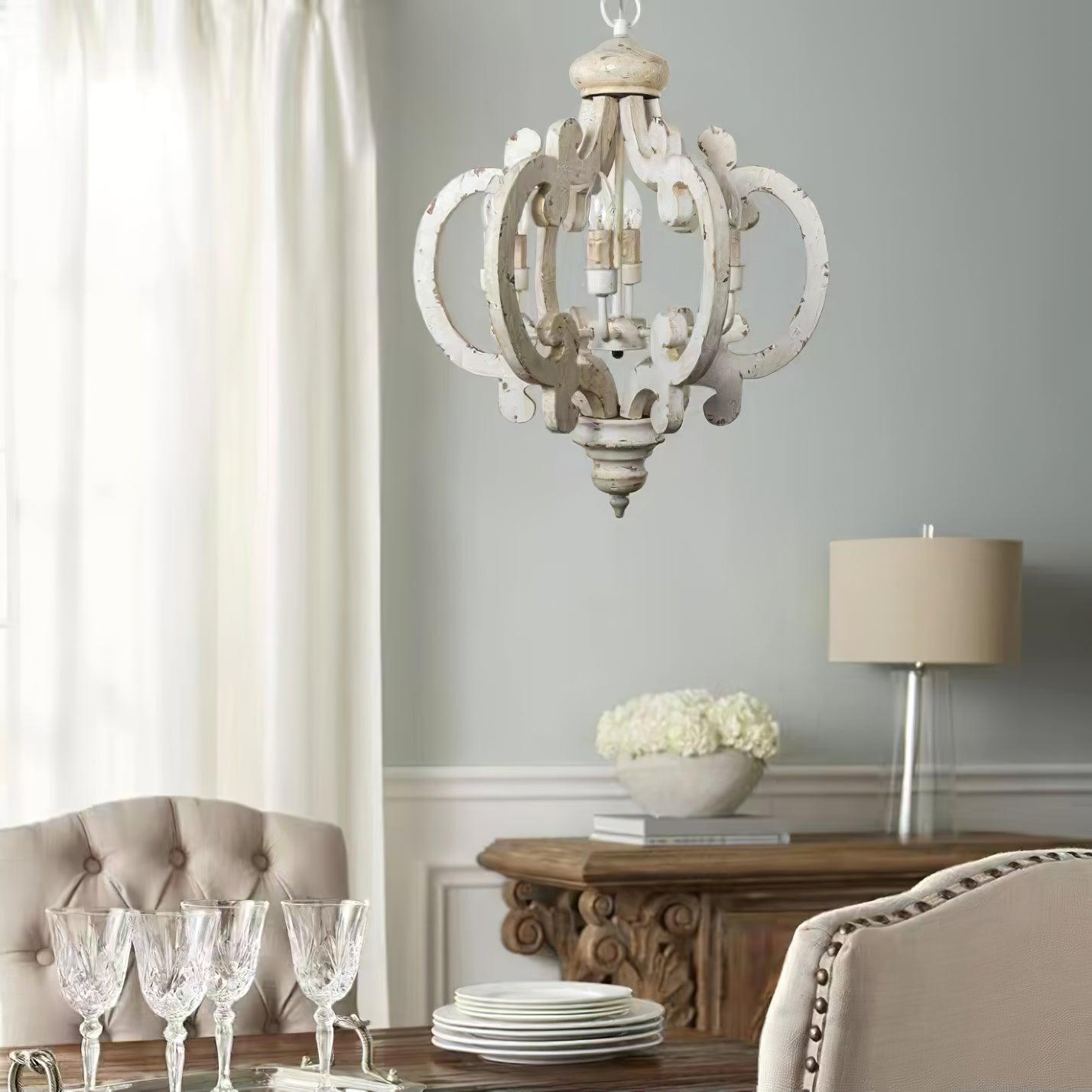 Antique White Style Chandelier - YIOSI