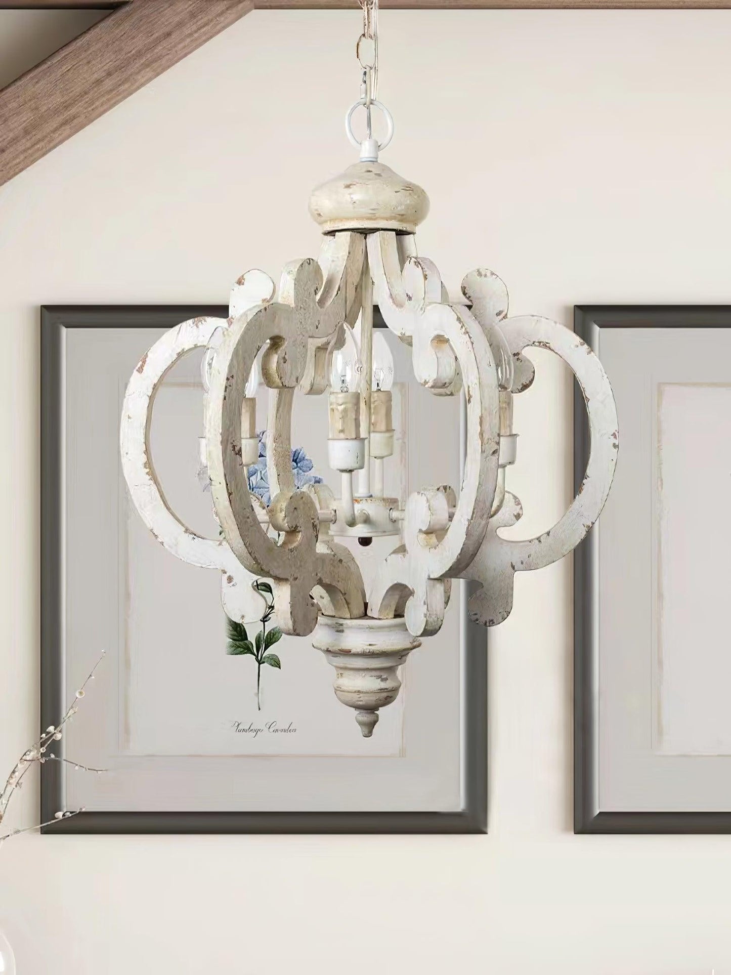 Antique White Style Chandelier - YIOSI