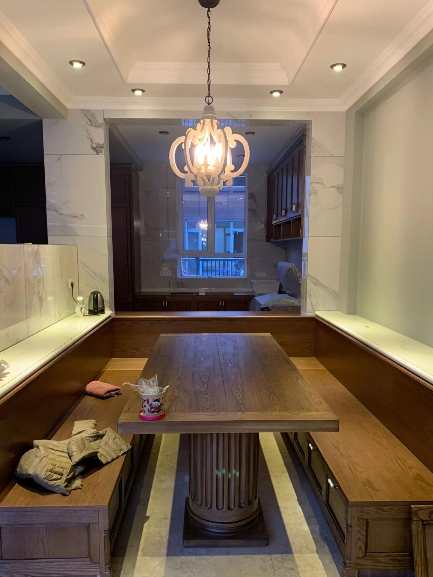 Antique White Style Chandelier - YIOSI