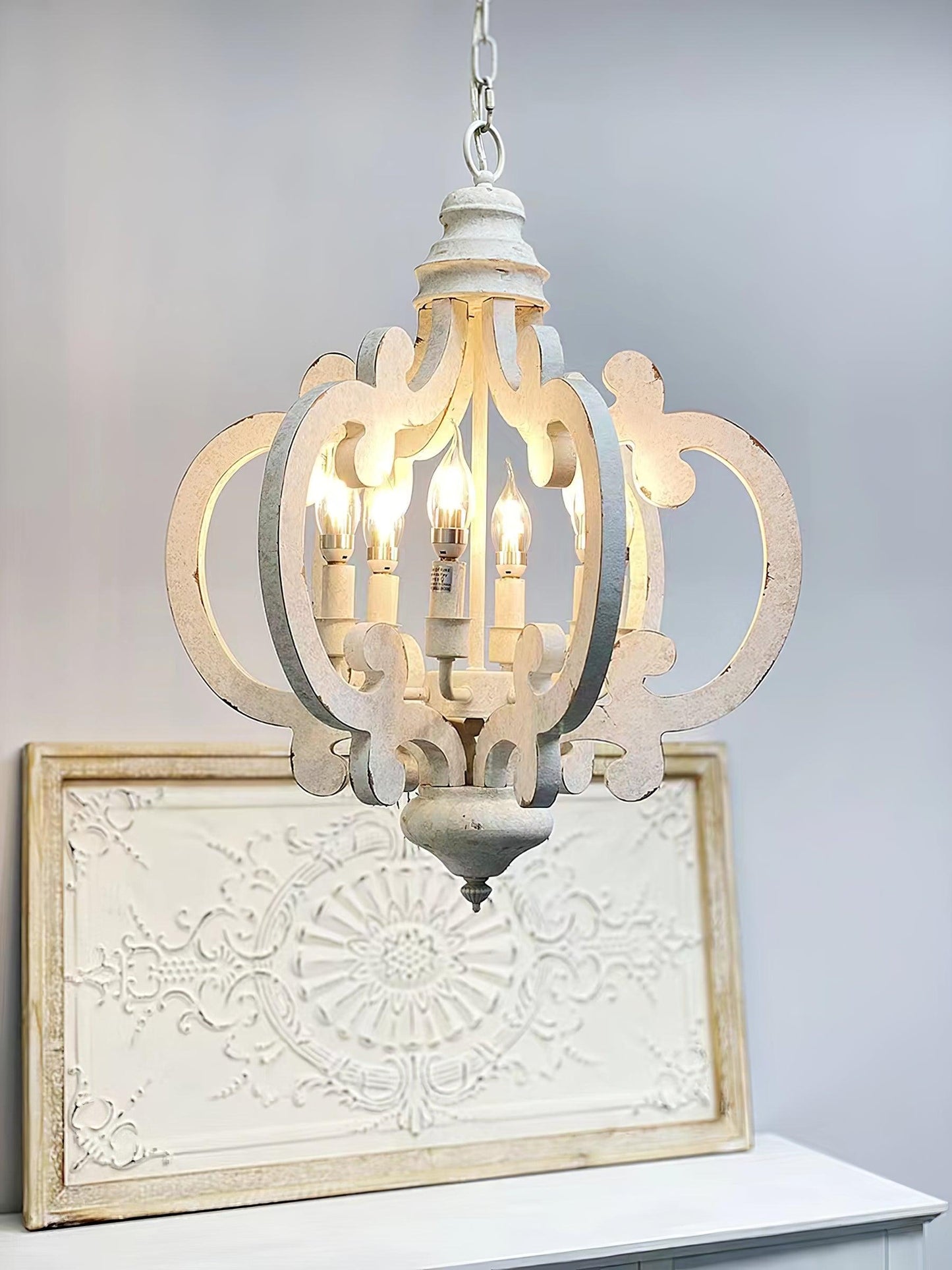 Antique White Style Chandelier - YIOSI