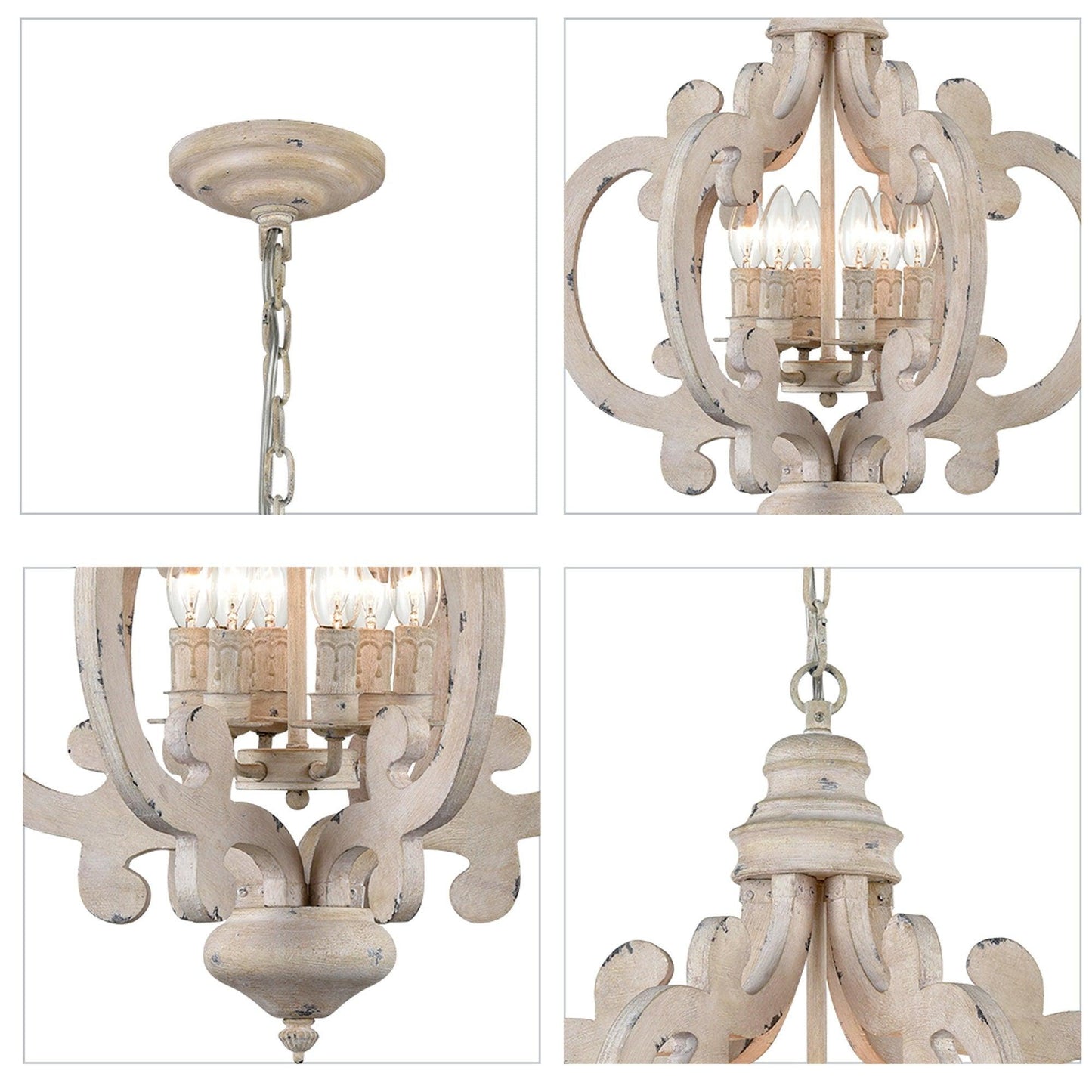 Antique White Style Chandelier - YIOSI