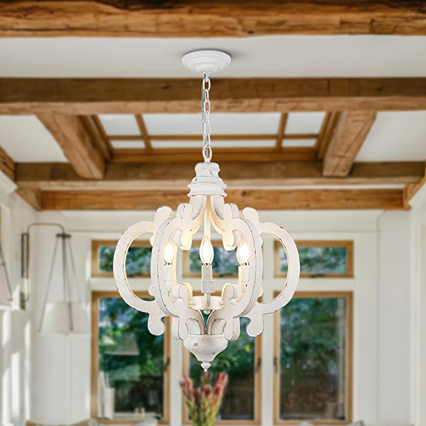 Antique White Style Chandelier - YIOSI