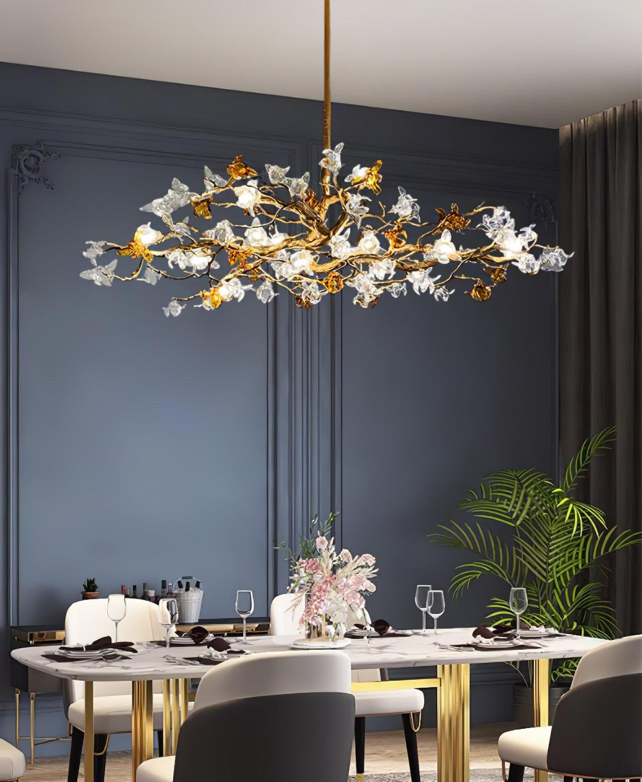 Aosta Brass Branch Chandelier - YIOSI