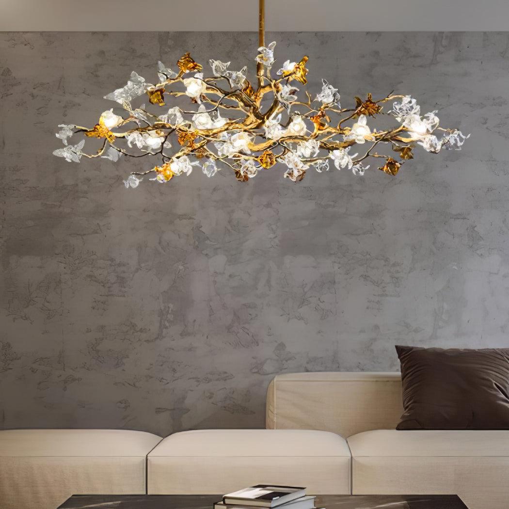 Aosta Brass Branch Chandelier - YIOSI